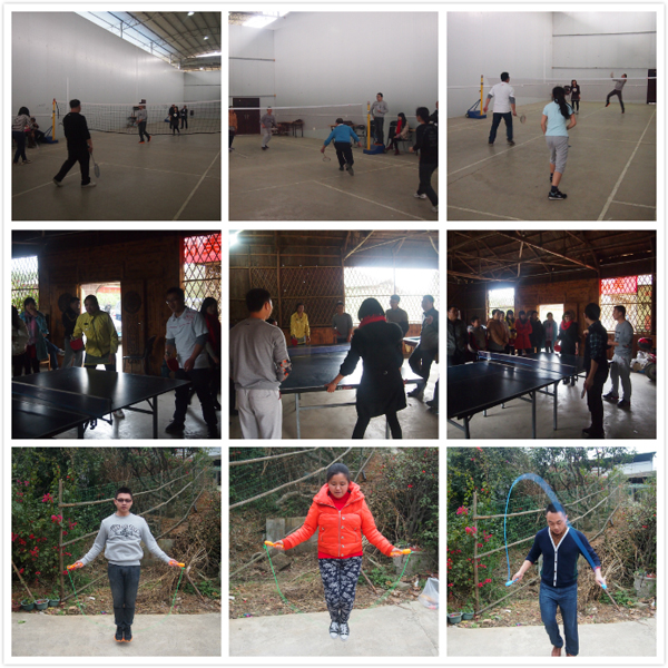 青龙年会 青龙人享受快乐的体育比赛